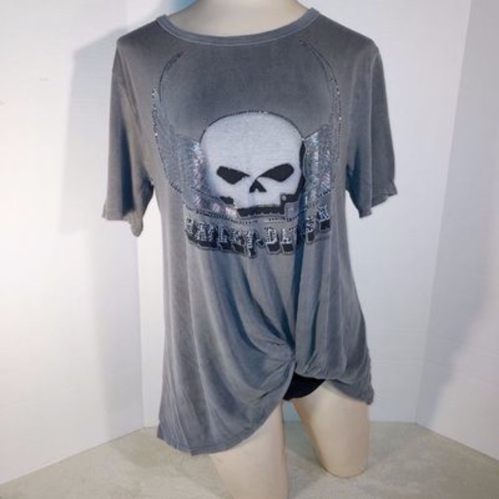 Harley Davidson winged skull top size M
